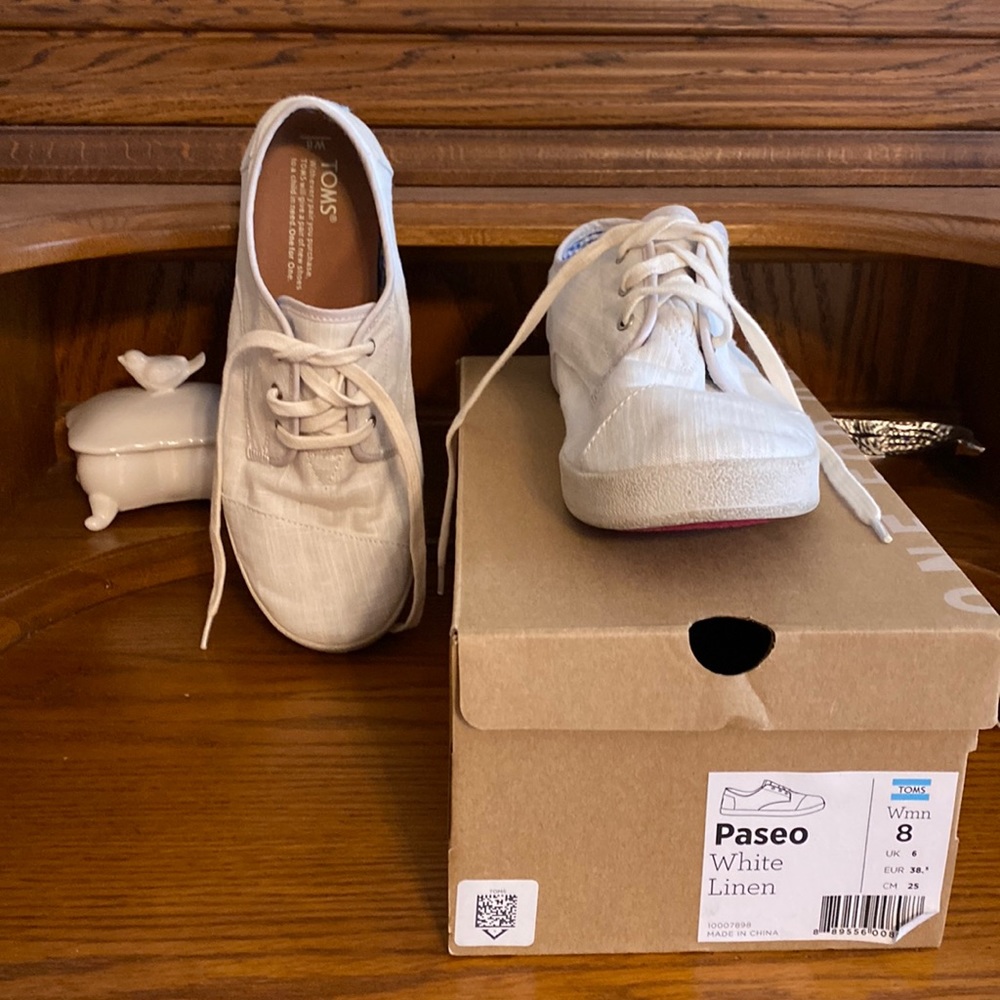 White Toms sneakers